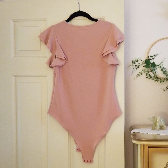 Pink stretchy Onesie / Leotard - Picture 4 of 4